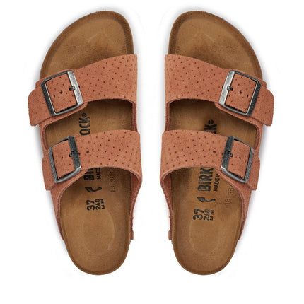 ARIZONA (SUEDE EMBOSSED) - Sandalo da donna in pelle BIRKENSTOCK con doppia fascia