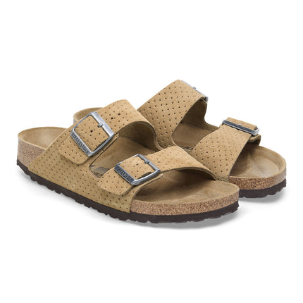 ARIZONA (SUEDE EMBOSSED) - Sandalo da donna in pelle BIRKENSTOCK con doppia fascia