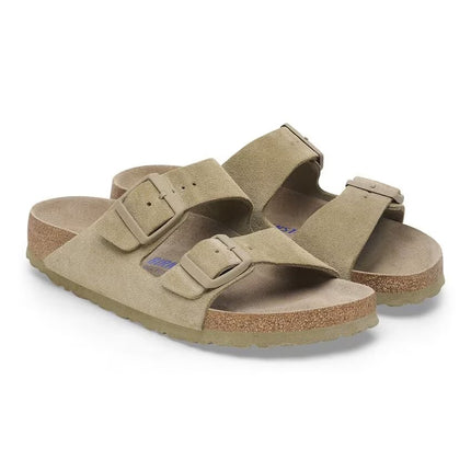 ARIZONA (SUEDE SOFT) - Sandalo da donna in pelle BIRKENSTOCK con doppia fascia