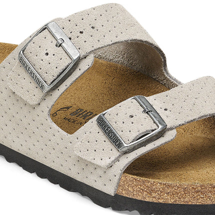 ARIZONA (SUEDE EMBOSSED) - Sandalo da donna in pelle BIRKENSTOCK con doppia fascia