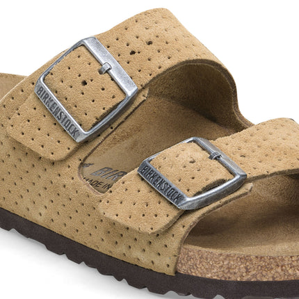 ARIZONA (SUEDE EMBOSSED) - Sandalo da donna in pelle BIRKENSTOCK con doppia fascia