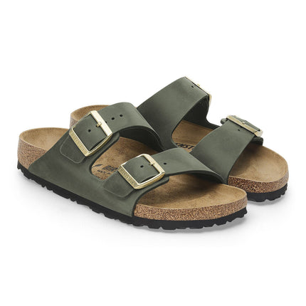 ARIZONA (BIG BUCKLE PELLE) - Sandalo da donna BIRKENSTOCK plantare in sughero e lattice