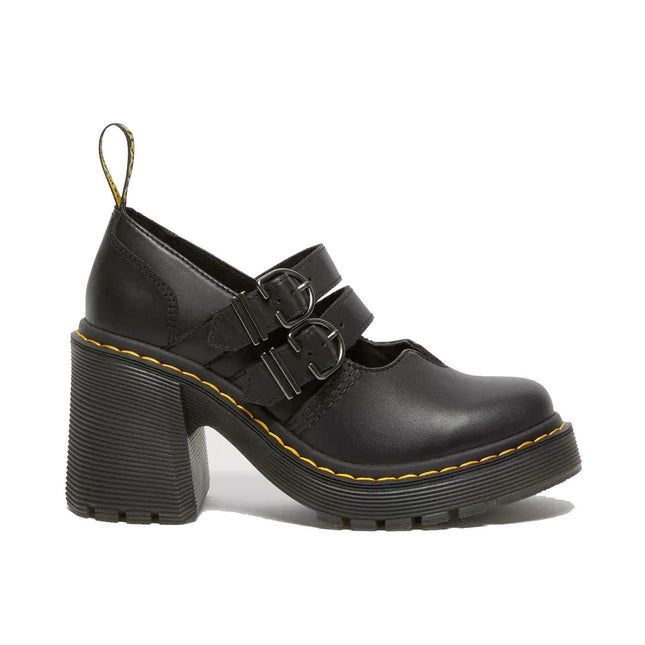 EVIEE - Scarpe con tacco in pelle marchio DR.MARTENS