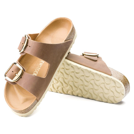 ARIZONA (BIG BUCKLE PELLE) - Sandalo da donna BIRKENSTOCK plantare in sughero e lattice