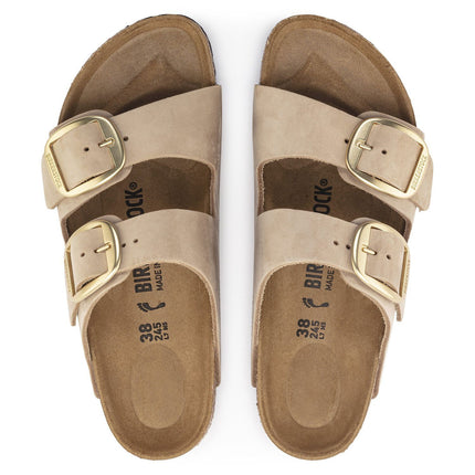 ARIZONA (BIG BUCKLE NUBUCK) - Sandalo da donna BIRKENSTOCK plantare in sughero e lattice