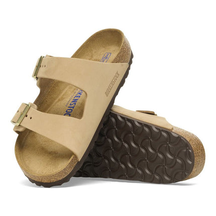 ARIZONA (NUBUCK SOFT) - Sandalo da donna in pelle BIRKENSTOCK con doppia fascia