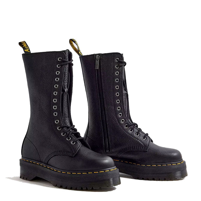 1B99 QUAD - Stivali stringati in pelle Smooth marchio DR.MARTENS