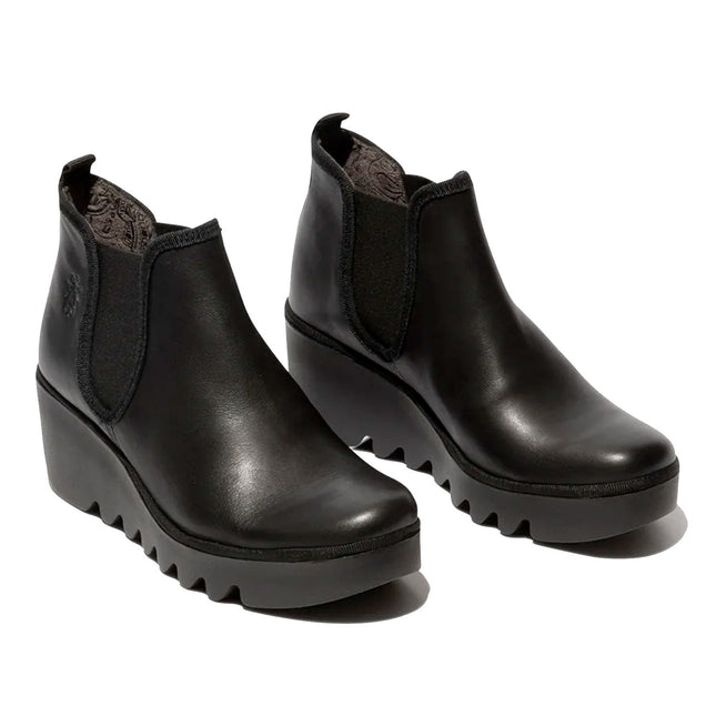 BYNE349FLY - Stivaletto da donna FLY LONDON con zeppa in gomma