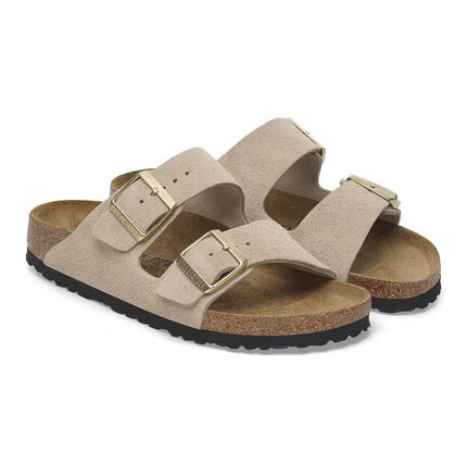 ARIZONA (SUEDE) - Sandalo da donna in pelle BIRKENSTOCK con doppia fascia