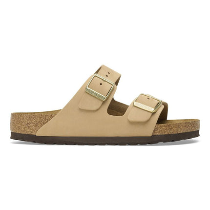 ARIZONA (NUBUCK SOFT) - Sandalo da donna in pelle BIRKENSTOCK con doppia fascia