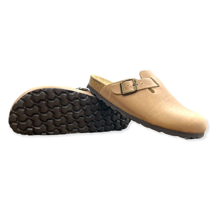 CH18 - sabot da donna e da uomo con fibbia regolabile NATUNED  plantare in lattice anatomico comfort